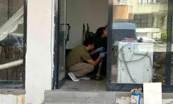 Apartman çöplüğünde top mermisi paniği