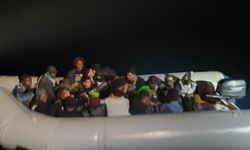 Ege Denizi'nde kaçış son buldu: 58 göçmen yakalandı