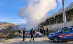 Germencik’te jeotermal boru hattı patladı