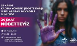 Başkan Kınay kadına şiddete karşı 24 Saat nöbet tutacak