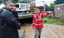 Bodrum’da yoğun yağış: Başkan Mandalinci ekiplerle sahada