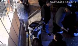 Baltayla kuaföre saldırı güvenlik kamerasında