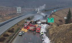 Adana–Gaziantep hattında 3 tır çarpıştı