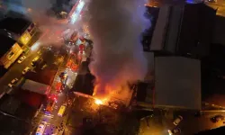 Ümraniye’de kereste deposunda yangın