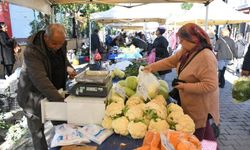 Kuşadası Yerel Üretici Sergisi kış sebze ve meyveleriyle doldu