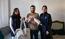 Bodrum’da yeni yılın ilk bebeği Eylül’e ziyaret