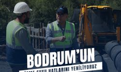 Bodrum’da arızalı hatların 3 bin 200 metresi yenilendi