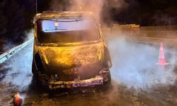 Adana’da seyir halindeki çekici alevlere teslim oldu