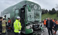 Konyaspor U-19 otobüsü kaza yaptı!