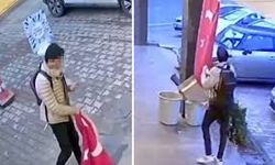 Beylikdüzü’nde Türk bayrağına saldıran şahıs yakalandı