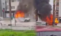 Adana’da otomobil alev aldı: 3 kişi son anda kurtuldu