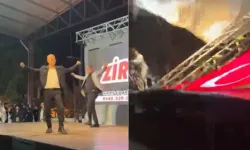 Zeybek bitti, felaket başladı: Başkan saniyelerle kurtuldu