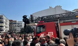 Basın açıklamasında itfaiye gerginliği