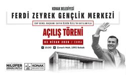 Konak'ta Ferdi Zeyrek Gençlik Merkezi açılıyor: Kurdeleyi Özgür Özel kesecek
