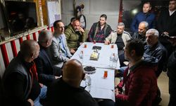 Başkan Eşki minibüsçülerle kahvaltıda buluştu