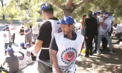 Maden işçilerinin protestosuna polis müdahalesi