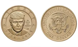 ABD’de Trump portreli 1 Dolarlık altın para basılacak