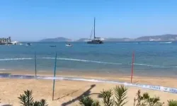 Güllük Halk Plajı tedbir amacıyla kapatıldı
