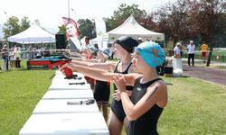 Triathle yarışları Osmangazi’de nefes kesti