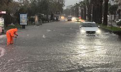 Biga'da cadde ve sokaklar göle döndü