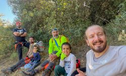 Manisa’nın en küçük kanyon sporcuları Spil’de parkuru geçti