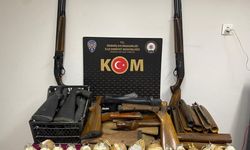 Yasa dışı silah imalathanesine polis baskını