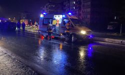 Milas'ta direğe çarpan otomobil takla attı: 2 yaralı