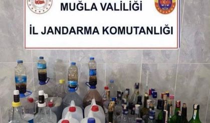 Yatağan'da kaçak alkol operasyonunda 35 litre alkol ele geçirildi