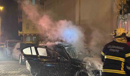Lüleburgaz’da otomobil yangını