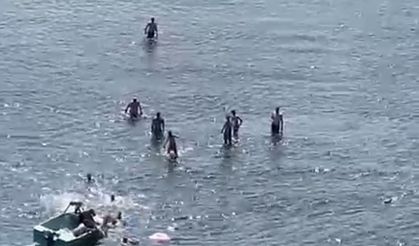 Boğulmak üzereyken son anda kurtarıldı
