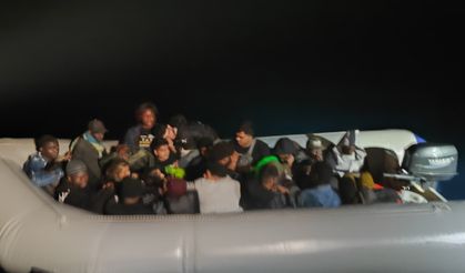 Ege Denizi'nde kaçış son buldu: 58 göçmen yakalandı