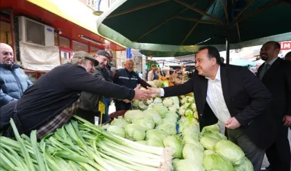 Başkan Dutlulu’dan Karaköy pazarı’na ziyaret: