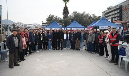 Başkan ömer günel’e bir destek de pazarcı esnafından