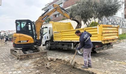Kuşadası’nda yol çalışmaları hız kesmiyor