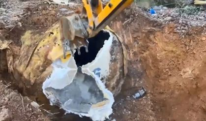 Pendik’te toprağa gömülü silah deposu