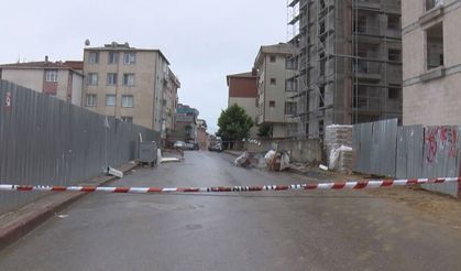 Sancaktepe'de Temel Kazısında Toprak Kayması