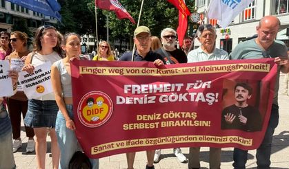 Hamburg'da Deniz Göktaş için protesto düzenlendi