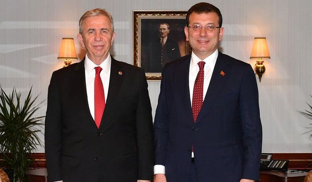 İBB Başkanı İmamoğlu'ndan ABB Başkanı Yavaş'a ziyaret