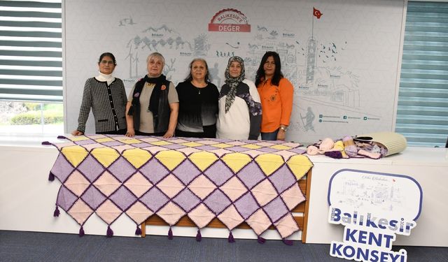Balıkesirli kadınlar ilmek ilmek umudu işledi