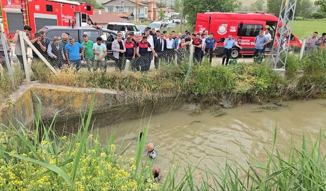 Sulama kanalına düştüğü ihbar edilen çocuk için ekipler seferber oldu