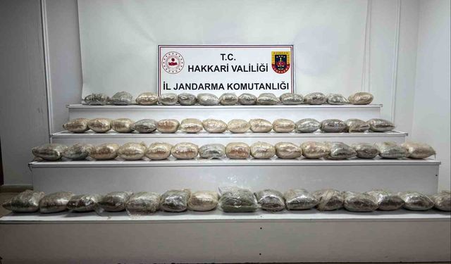 Yüksekova’da 34 kilo kubar esrar ele geçirildi