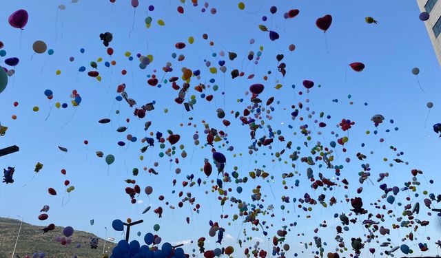 Binlerce balon kanser hastası i Erhan için uçuruldu