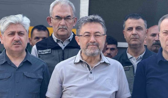 Bakan Yumaklı açıkladı: "Yangının şu an itibariyle büyük ölçüde kontrol altına alındı"