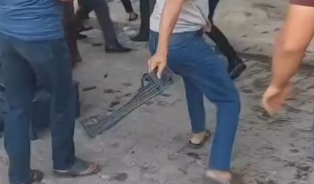Pazarda alışveriş kavgası meydan savaşına döndü