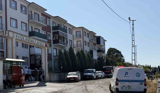 Yangın bölgesindeki bir site tedbir amaçlı tahliye edildi