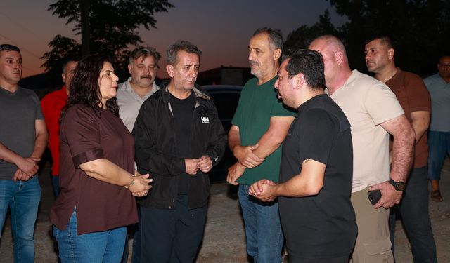 Başkan Yetişkin yangın bölgesinde: Tüm imkanlarla sahadayız