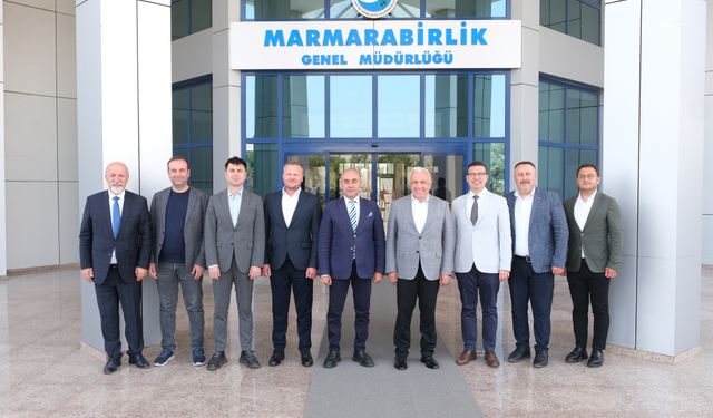 Başkan Şadi Özdemir’den Marmarabirlik’e hayırlı olsun ziyareti