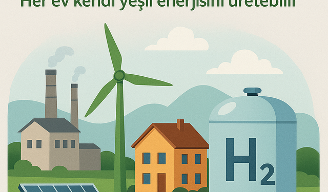 Sıfır karbonlu “Yeşil hidrojen” enerjisi üreten sistem tasarladı