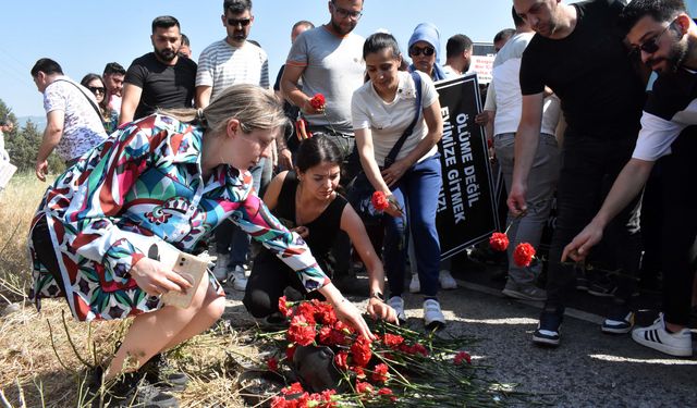 Tire'de ölüm yoluna isyan