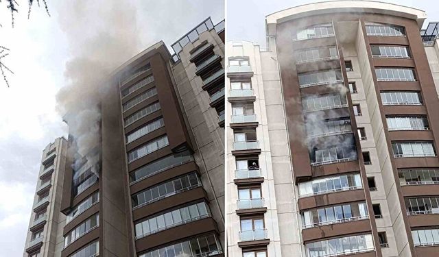 Ankara'da bir binada yangın: Can pazarı yaşandı!